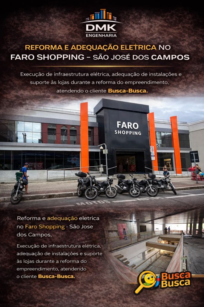 obra do Faro Shopping – cliente Busca-Busca